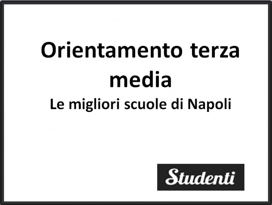 Orientamento terza media: migliori licei e istituti tecnici di Napoli