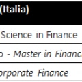 Posizione Business School italiane per i Master in Finanza