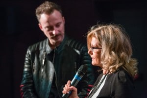 Francesco Facchinetti e Roberta Cocco sul palco di For Girls in Science