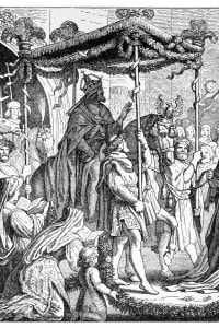 Carlo IV entra ad Avignone