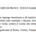 Esempi del Miur per le tracce di italiano dell'esame di terza media: il testo narrativo