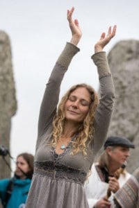 Celebrazioni dell'equinozio d'autunno a Stonehenge nel 2017
