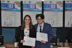Mattia Simeone e Chiara Ciampi al concorso I giovani e le scienze 2018
