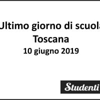 Le date dell'ultimo giorno di scuola del calendario scolastico 2018-19 Toscana