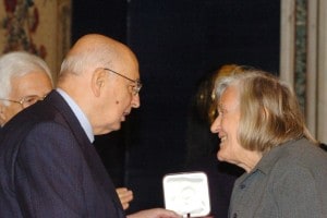 Giorgio Napolitano con Margherita Hack