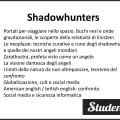 Tesina di maturità su Shadowhunters