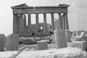 Il Partenone sull'antica Acropoli di Atene