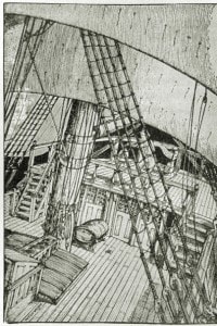 Illustrazione di Patten Wilson per "La ballata del vecchio marinaio" di Coleridge