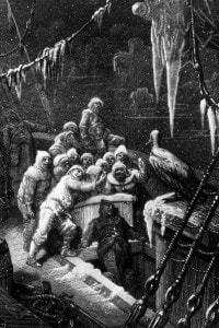 L'albatro: un'incisione di Gustave Dore per "La ballata del vecchio marinaio" di Coleridge