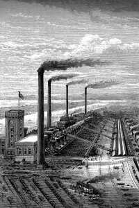 Seconda rivoluzione industriale: immagine del 1880