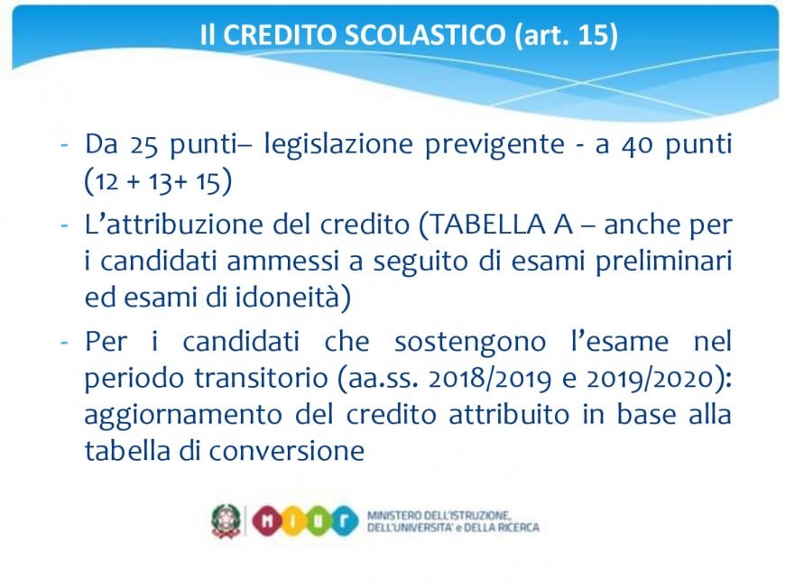 Crediti maturità