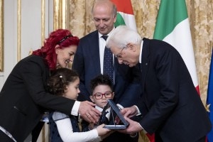 Il Presidente della Repubblica Sergio Mattarella e il Ministro dell'Istruzione Marco Bussetti premiano gli studenti per il concorso "I giovani ricordano la Shoah"