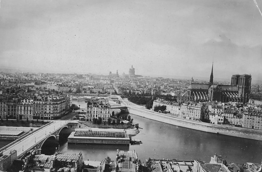 Parigi e Notre Dame nel 1880