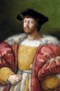 Ritratto di Lorenzo di Piero de’ Medici, duca di Urbino. Opera di Raffaello Sanzio