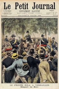 Le Petit Journal, 31 luglio 1898: il processo a Emile Zola a Versailles