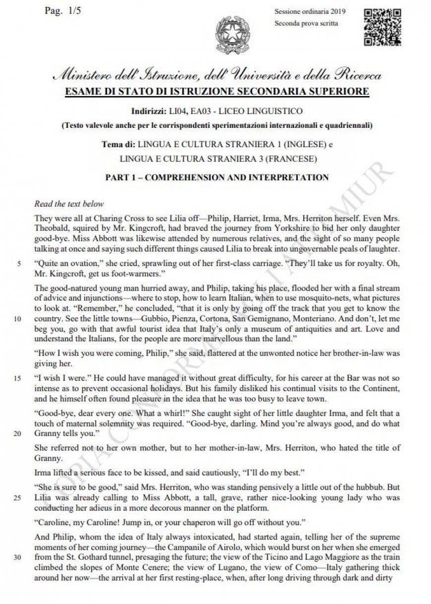  Foto tracce della seconda prova