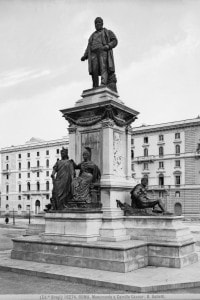 Il monumento a Camillo Benso Conte di Cavour a Roma
