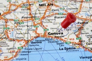 Cartina politica della Liguria