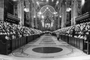 Un'immagine del Concilio Vaticano II