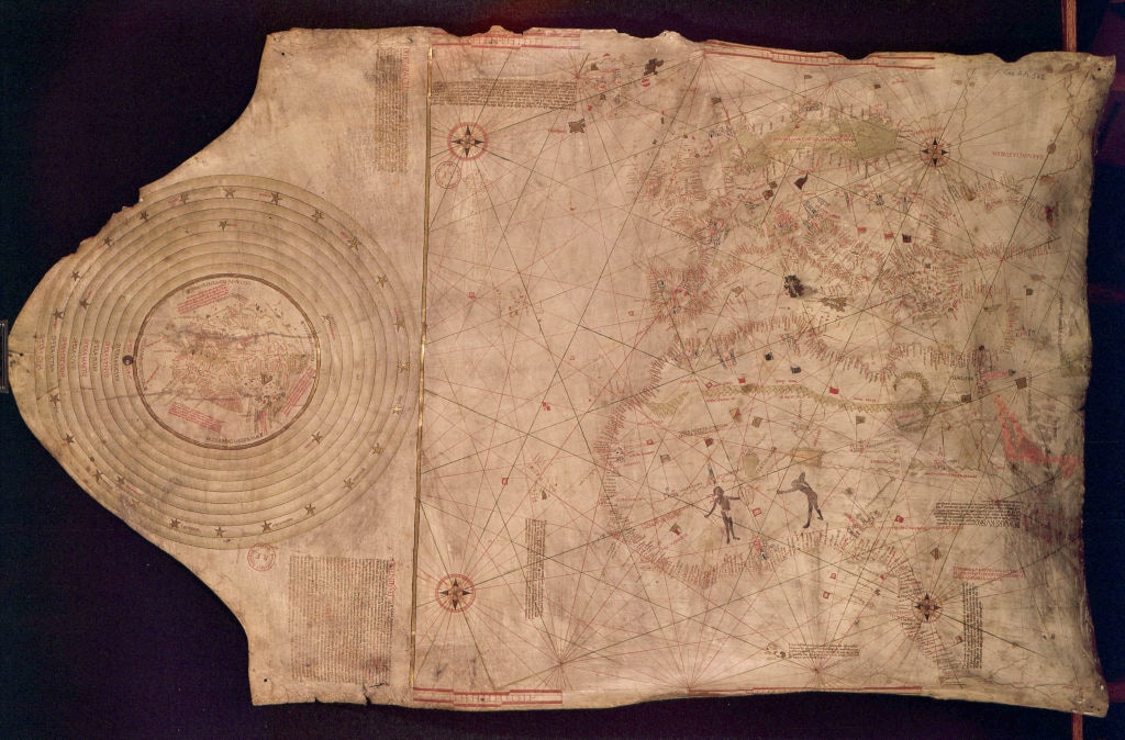 Mappa del mondo del 1400 usata anche da Cristoforo Colombo