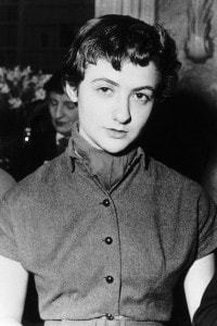 Francoise Sagan, 1 maggio 1954. Vincitrice del Prix des critiques per il suo primo libro "Bonjour tristesse"