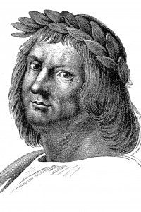 Illustrazione di Jacopo Sannazaro. Poeta umanista, epigrammista di Napoli