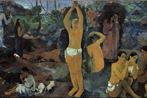 Da dove veniamo? Chi siamo? Dove andiamo? Dipinto di Paul Gauguin. Olio su tela, 139,1 x 374,6 cm. Museum of Fine Arts, Boston, USA