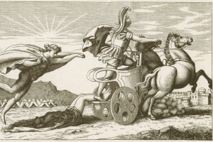 Achille trascina il corpo di Ettore
