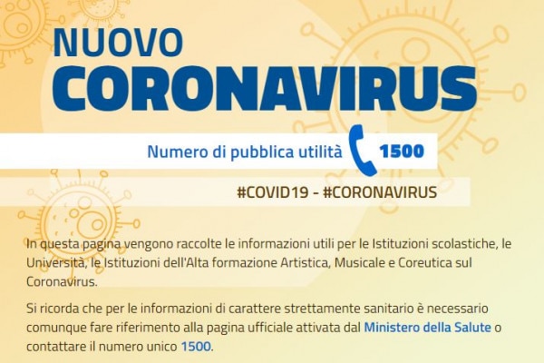 Coronavirus, gli ultimi aggiornamenti MIUR per gli studenti