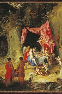 Odisseo e Calipso in un dipinto di Hendrik van Balen