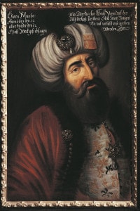Ritratto di Kara Mustafa, Gran Visir di Maometto IV e comandante dell'esercito turco durante l'assedio di Vienna nel 1683