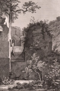 La tomba di Virgilio nei pressi della Crypta Neapolitana, Piedigrotta, Napoli