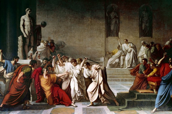 La morte di Giulio Cesare: descrizione