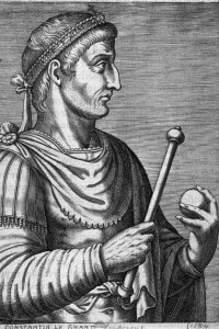 Costantino I (274-337 d.C.). Imperatore romano che si convertì al cristianesimo