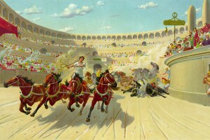 Corsa delle bighe ai tempi dell'antica Roma