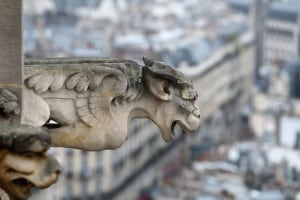 Un gargoyle, simbolo della cattedrale nella quale è ambientato Il gobbo di Notre Dame