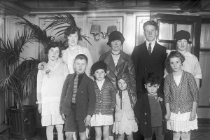Una famiglia di immigrati irlandesi a New York City, 12 dicembre 1929