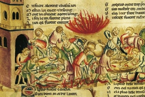 Illustrazione della peste del '300