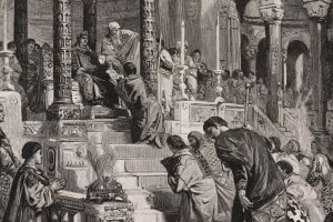 Teodorico riceve l'investitura dall'imperatore Zenone