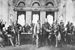 Congresso di Berlino, 1878. Il Cancelliere Bismarck tra i dignitari