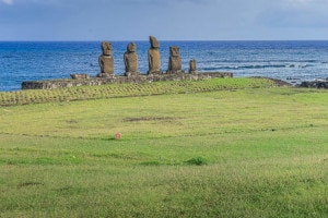 Moai sull'Isola di Pasqua