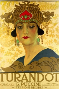 Manifesto per l'opera Turandot al Teatro alla Scala, 1926