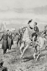 Vincenzo Gioberti comunica il voto di Brescia a sostegno dell'annessione al re Carlo Alberto, 1848