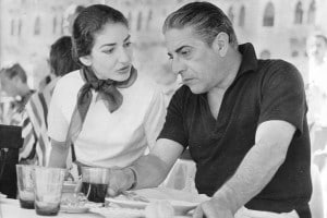Maria Callas e Aristotele Onassis a Venezia nel 1957