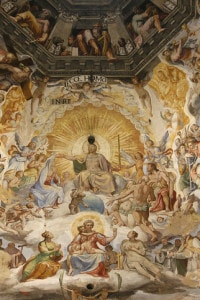 Ciclo di affreschi del Giudizio Universale di Federico Zuccaro e Giorgio Vasari, esponenti del Manierismo.