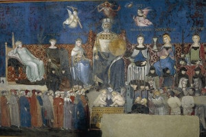 Allegoria del buon governo di Ambrogio Lorenzetti. Palazzo Pubblico di Siena