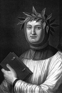 Francesco Petrarca (20 luglio 1304 - 19 luglio 1374).