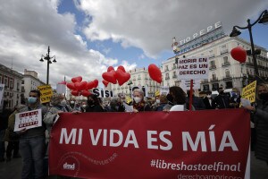 La Spagna legalizza l'eutanasia, 18 marzo 2021