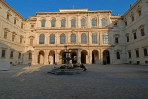 Palazzo Barberini a Roma, progettato da: Gian Lorenzo Bernini, Carlo Maderno e Francesco Borromini