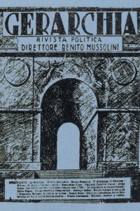 Copertina del primo numero della rivista politica "Gerarchia" diretta da Benito Mussolini